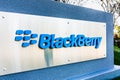 Mar 30, 2020 Mountain View / CA / USA - Blackberry logo their Silicon Valley headquarters; BlackBerry Ltd former developer of the