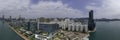 2020 Mar 11,Hong Kong.Panoramic shot in Hung Hom Promenade and Whampoa Garden.