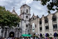 People visit the San Agustin Church in Intramuros during Easter, Manila, Philippines