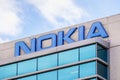 Mar 23, 2020 Sunnyvale / CA / USA - Nokia sign posted at their offices in Silicon Valley; Nokia Corporation is a Finnish