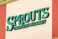 Mar 19, 2020 Sunnyvale / CA / USA - Sprouts Farmer`s Market supermarket sign displayed on the facade of one of their stores Royalty Free Stock Photo