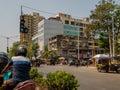 trafic signal at S V road Andheri west Mumbai Royalty Free Stock Photo