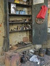 Vintage primus Kerosene Stove repairmanÃ¢â¬â¢s shop at worli village