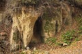 Mara`s chamber sand caves in Latvia Royalty Free Stock Photo