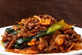 Mara xiang guo stir-fried meat, vegetables, and dried tofu in mara sauce Royalty Free Stock Photo
