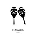 maraca icon in trendy design style. maraca icon isolated on white background. maraca vector icon simple and modern flat symbol for