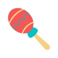 Maracas icon. Mexican music instrument, traditional equipment