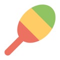 maracas musical instrument illustration.