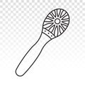 Maracas or rumba shaker musical instrument line art icon for apps and websites