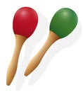 Maracas Rumba Shakers Royalty Free Stock Photo