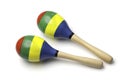 Maracas on white Royalty Free Stock Photo