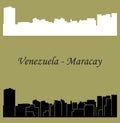 Maracay, Venezuela city silhouette