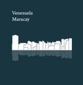 Maracay, Venezuela city silhouette