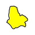 Maradi region of the Niger vector map illustration