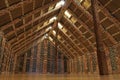 Marae Maori meeting grounds interior Royalty Free Stock Photo