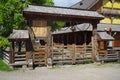 Wooden architecture in Maramures county, Romania. Royalty Free Stock Photo