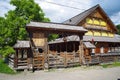 Wooden architecture in Maramures county, Romania. Royalty Free Stock Photo