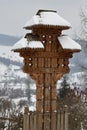 Maramures, tourist area in romania, steam trains, colorful carpets, wooden art