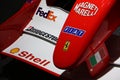 Maranello, Italy, April 1, 2019 the nose of micheal schumacher ferrari formula 1 world championship winning car Royalty Free Stock Photo