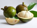 A marang fruit, with a white background Generative Ai Royalty Free Stock Photo