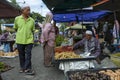 Marang market in Malaysia