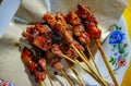 Maranggi satay or beef satay, typical food from Purwakarta