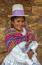 Maras Indigenous Woman Portrait, Cusco, Peru Royalty Free Stock Photo