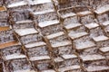 Maras Salt Mines in Salinas near Tarabamba in Peru Royalty Free Stock Photo