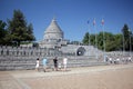 People visiting Marasesti Mausoleum