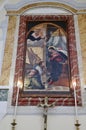 Maratea - Pala d\'altare cinquecentesca nella Chiesa dell\'Annunziata Royalty Free Stock Photo