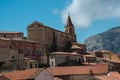 Maratea panorama of the Mediterranean countryside old town