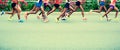 Marathon athletes running Royalty Free Stock Photo