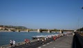 Marathon on the Danube embankment in Budpest