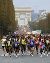 Marathon de Paris-Start Royalty Free Stock Photo