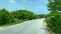 Driving on Florida Highway A1A in the Florida Keys to Bahia Honda State Park Camground Entrance