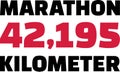 Marathon 42,195 Kilometer