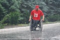 Marathon men with paraplegia Royalty Free Stock Photo
