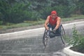Marathon men with paraplegia Royalty Free Stock Photo