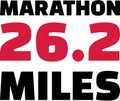 Marathon 26.2 miles