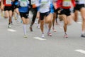 Marathon racers Royalty Free Stock Photo