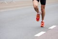 Marathon runner, close shot