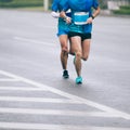 Marathon runner legs running Royalty Free Stock Photo