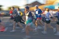 Marathon runners in Columbus Ohio