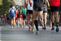 Marathon runners Royalty Free Stock Photo