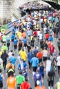 Marathon runners in paris