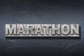 Marathon word den Royalty Free Stock Photo