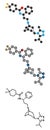 Maraviroc HIV drug molecule (entry inhibitor class