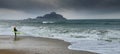 Marazion Beach Wind Surfing , Penzance Cornwall Uk Royalty Free Stock Photo