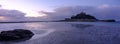 Autumn sunrise over St Michael`s Mount, Cornwall, UK Royalty Free Stock Photo