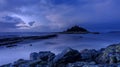 Autumn sunrise over St Michael`s Mount, Cornwall, UK Royalty Free Stock Photo